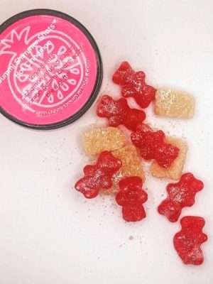 cinnamon gummi shimmer shot spill web