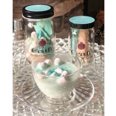 blue chocolate cocktail