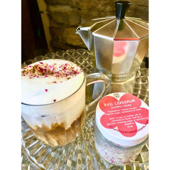 Rose Cardamom Gourmet Sugar coffee photo